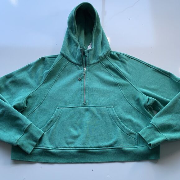 NWOT Lululemon Scuba Oversized Half-zip Hoodie, Size XL/XXL, Maldives Green